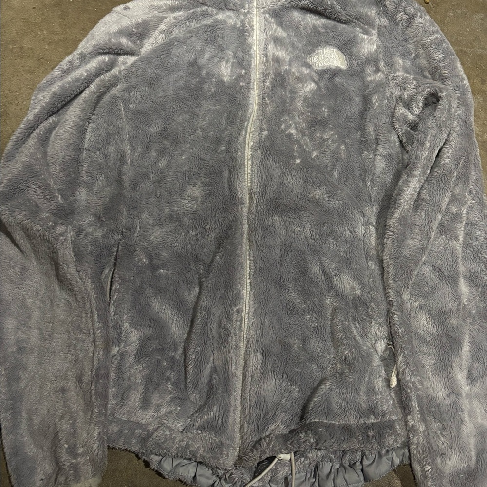 Gray Fleece Zip-Up Jacket
